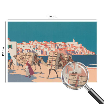 Papel de parede autocolante Caravana de camelos