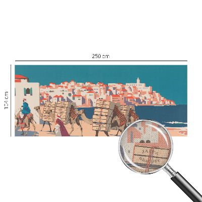 Papel de parede autocolante Caravana de camelos