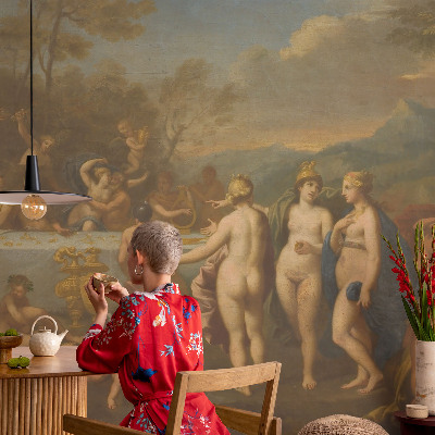 Papel de parede autocolante para sala Festa antiga