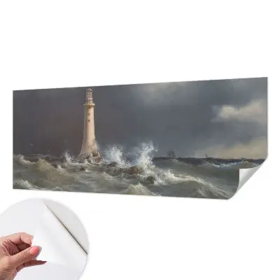 Papel de parede autocolante para quarto com estampa Tempestades Marítimas