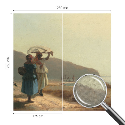 Papel de parede autocolante Um passeio à beira-mar