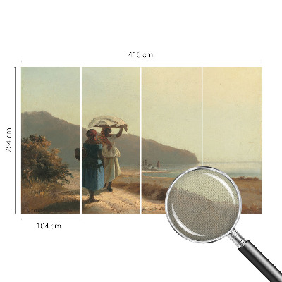 Papel de parede autocolante Um passeio à beira-mar