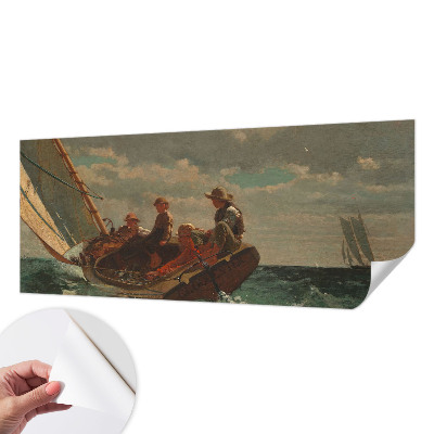 Papel de parede 3D com estampa de expedição marítima