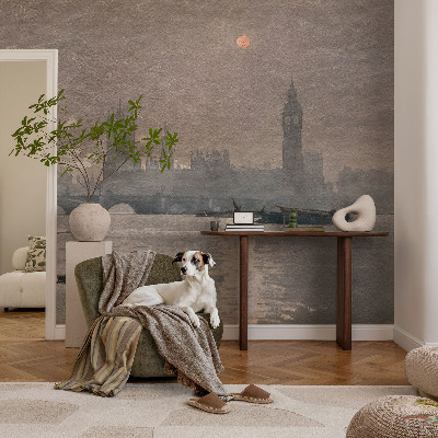 Papel de parede para criança com estampa de panorama noturno