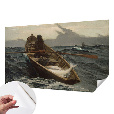 Papel de parede autocolante para sala Pescador no mar