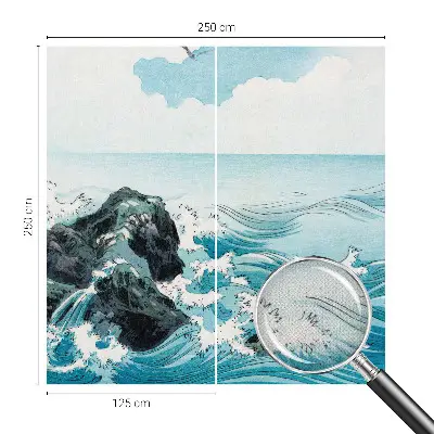 Autocolante de parede fotográfico com cena marítima