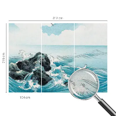 Autocolante de parede fotográfico com cena marítima