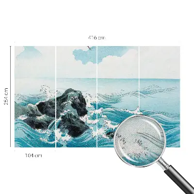 Autocolante de parede fotográfico com cena marítima