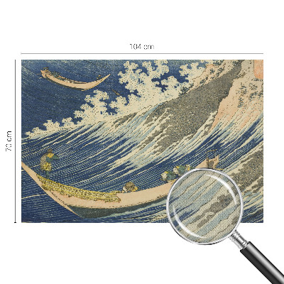 Papel de parede autocolante com estampa de ondas do mar