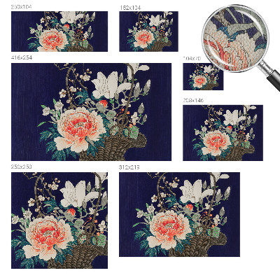 Papel de parede 3D Cesta de flores