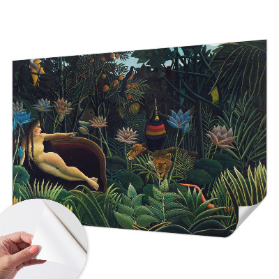Papel de parede para criança com estampa de selva exótica