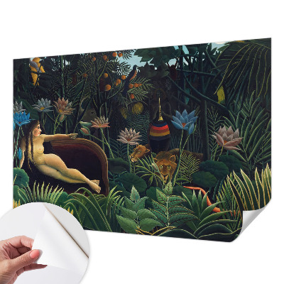 Papel de parede para criança com estampa de selva exótica