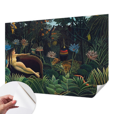 Papel de parede para criança com estampa de selva exótica