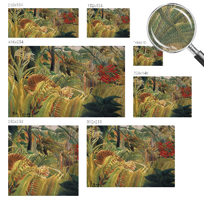 Papel de parede autocolante para sala Tigre exótico