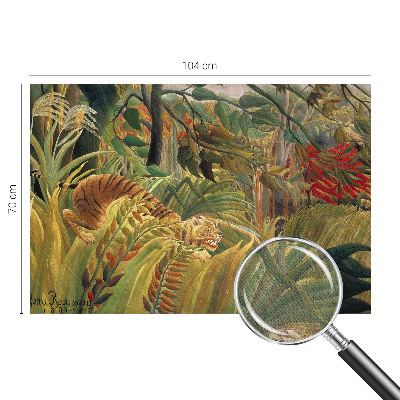 Papel de parede autocolante para sala Tigre exótico