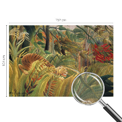 Papel de parede autocolante para sala com estampa de tigre exótico
