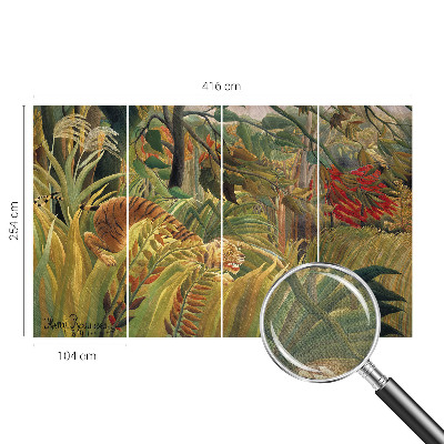 Papel de parede autocolante para sala Tigre exótico