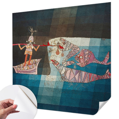 Autocolante de parede fotográfico Pescador caçador