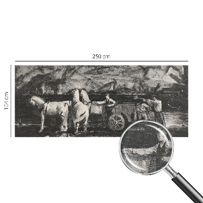 Papel de parede autocolante Cena de aldeia