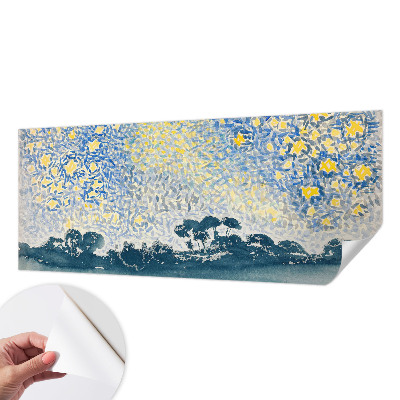 Papel de parede 3D com desenho de abstração estelar