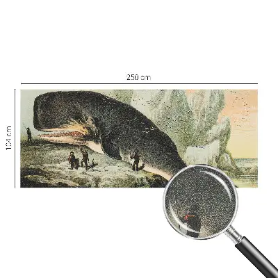Papel de parede para criança com estampa de gigantismo marinho
