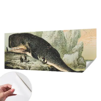 Papel de parede para criança com estampa de gigantismo marinho