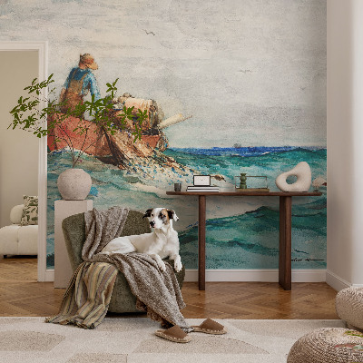 Papel de parede autocolante para sala Expedição marítima