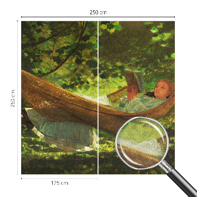 Autocolante de parede fotográfico Relaxando em uma rede