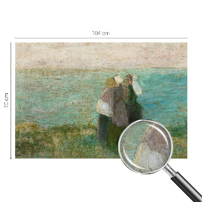 Papel de parede infantil com estampa 'Reflexo à beira-mar'