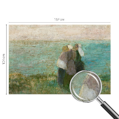 Papel de parede infantil com estampa 'Reflexo à beira-mar'