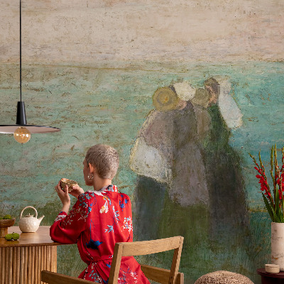 Papel de parede infantil Reflexo à beira-mar