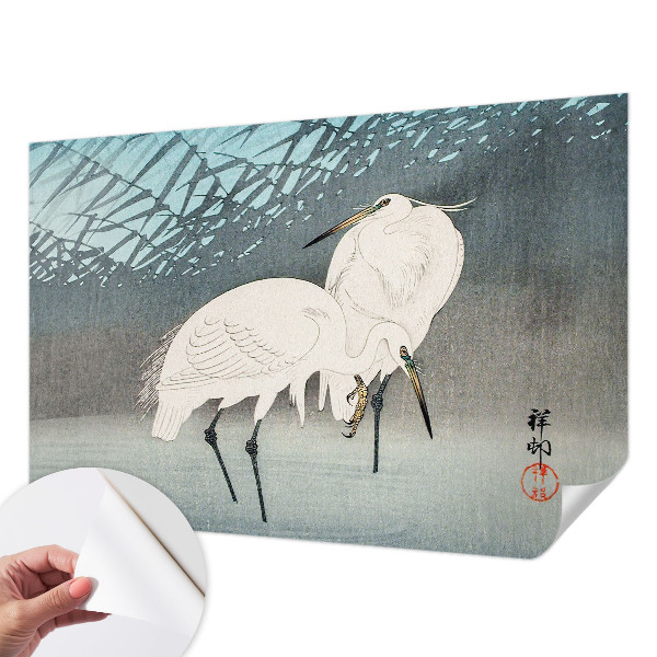 Papel de parede autocolante para sala Pássaros delicados