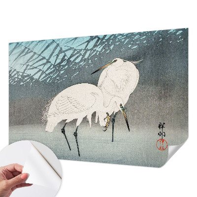 Papel de parede autocolante para sala Pássaros delicados