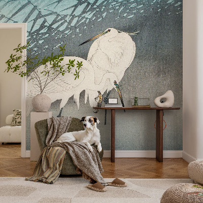 Papel de parede autocolante para sala Pássaros delicados