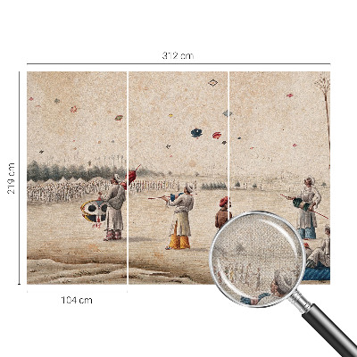 Papel de parede autocolante Pipas voando