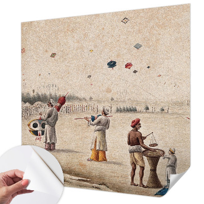 Papel de parede autocolante Pipas voando