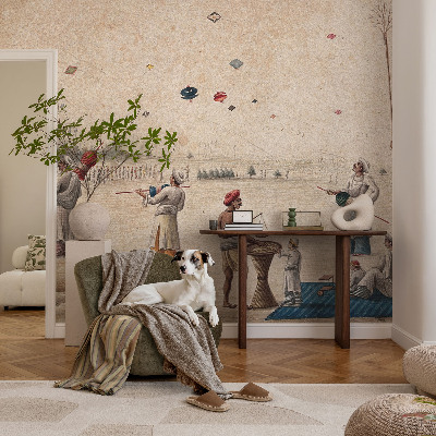 Papel de parede autocolante Pipas voando