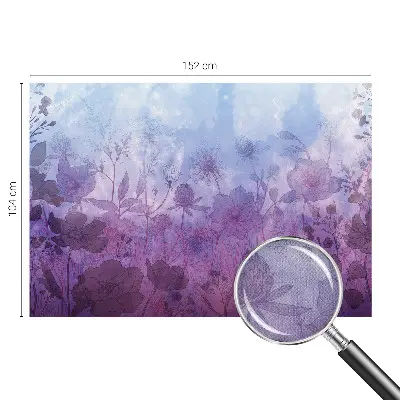 Papel de parede para criança com padrão de flores em tons pastel