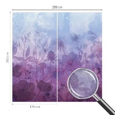 Papel de parede para criança com padrão de flores em tons pastel