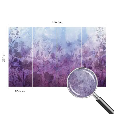 Papel de parede para criança com padrão de flores em tons pastel