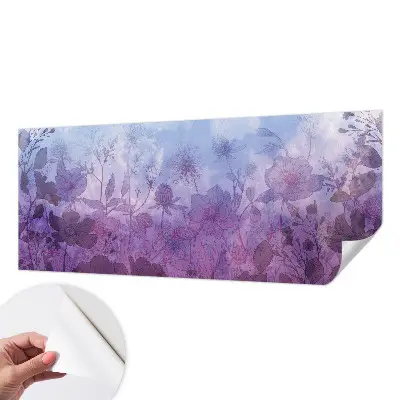 Papel de parede para criança com padrão de flores em tons pastel