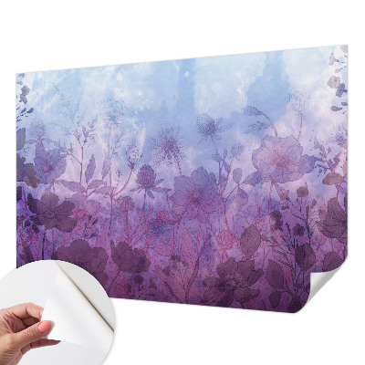 Papel de parede para criança Flores em tons pastel