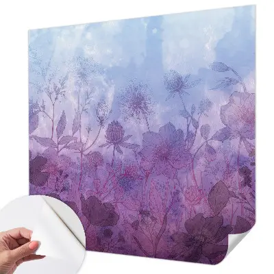 Papel de parede para criança com padrão de flores em tons pastel