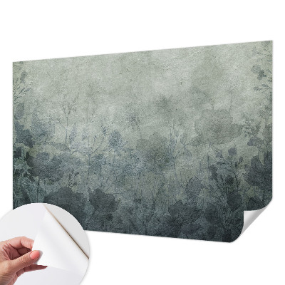 Papel de parede autocolante para sala com padrão de elegância vegetal