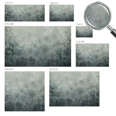Papel de parede autocolante para sala com padrão de elegância vegetal