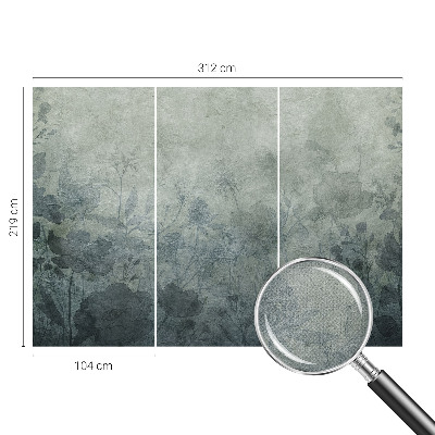 Papel de parede autocolante para sala Elegância vegetal