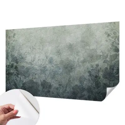 Papel de parede autocolante para sala com padrão de elegância vegetal