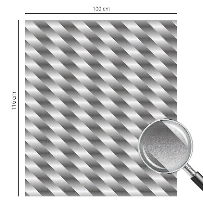 Película de vidro vitral autocolante Listras geométricas