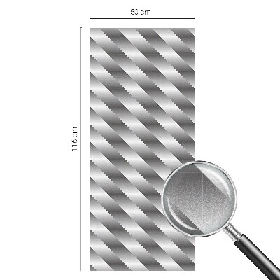 Película de vidro vitral autocolante Listras geométricas