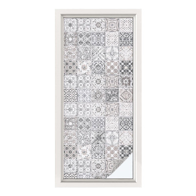 Película decorativa para janela privacidade Padrões em mosaico